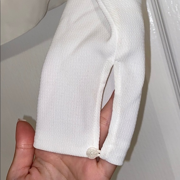 Zara White Ruffled Crop Blouse - Picture 4 of 5